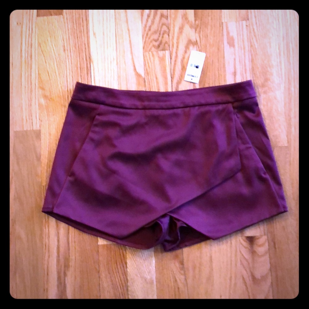 Burgundy Dress Shorts